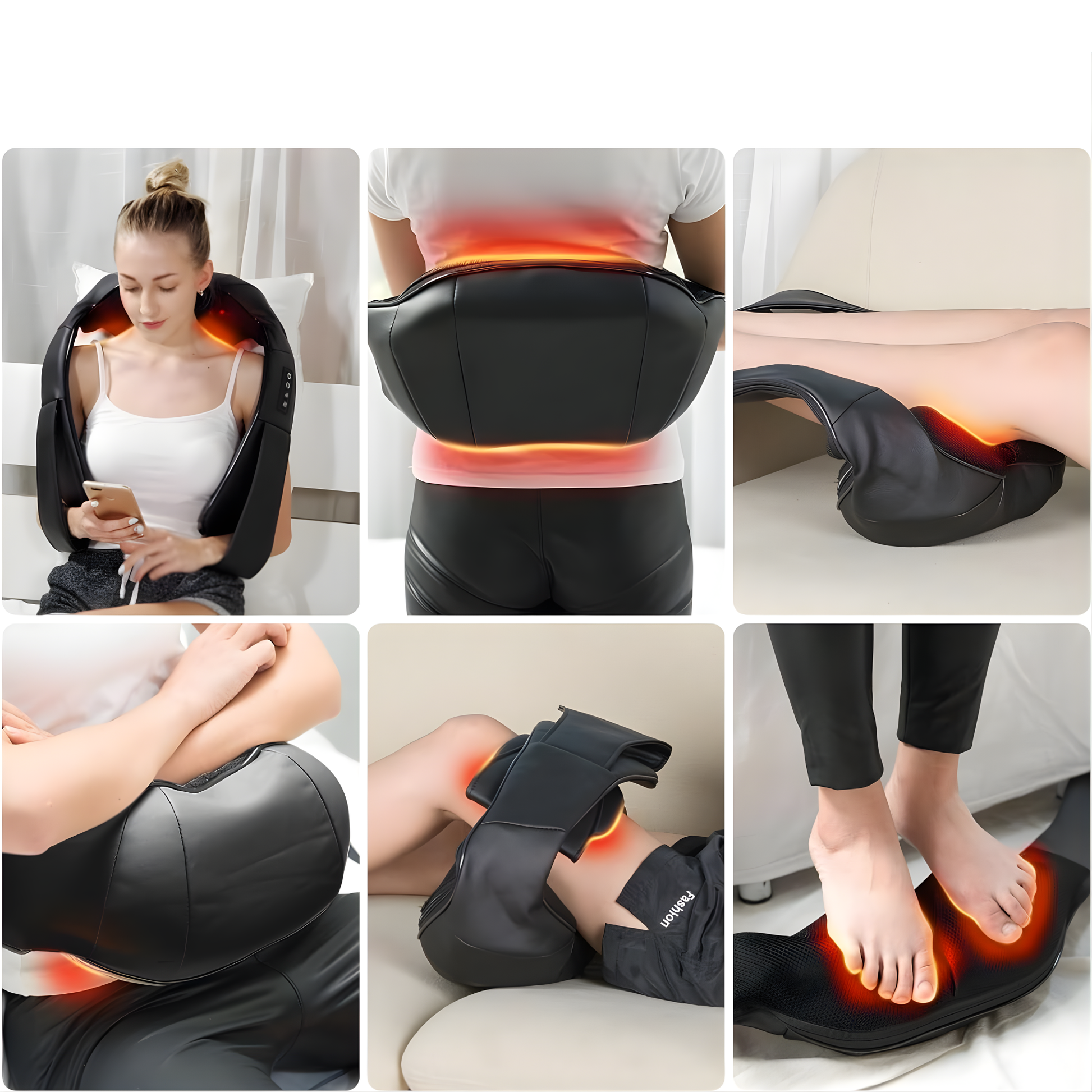 ErgoCalm Shiatsu Neck & Back Massager with Heat