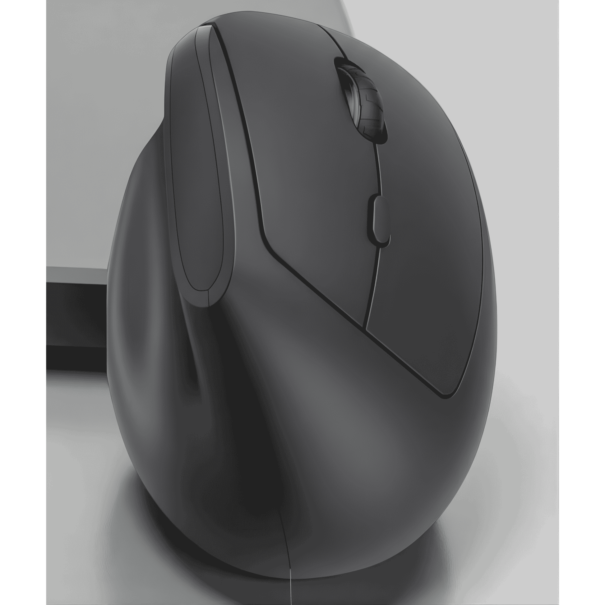 Ergonomic Mouse - Vertical Mouse with 800/1200/1600 Adjustable DPI, 6 Silent Buttons Design for S/M Hands, Auto Power Saving,Light Weight, 2.4Ghz Wireless Mouse for Laptop, Desktop, Pc-Black