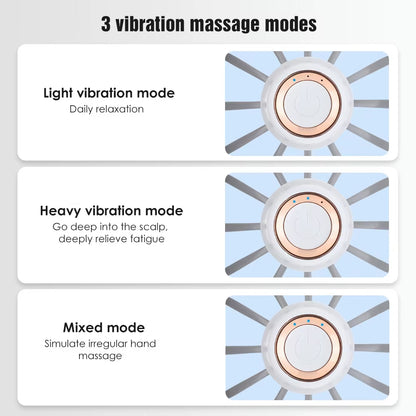 Premium Octopus Head Massager - Electric Scalp Massager with Heating Function Deep Tissue Massage for Stress Relief